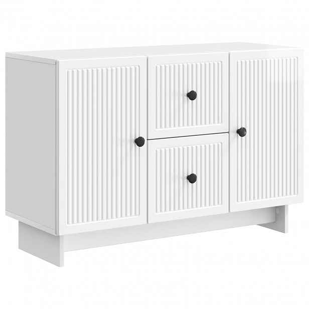 vidaXL Servírovací skříň Bílá s vysokým leskem 89 x 34,5 x 60 cm