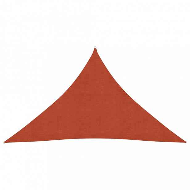 Stínící plachta trojúhelníková 5 x 5 x 5 m oxfordská látka Dekorhome Cihlová