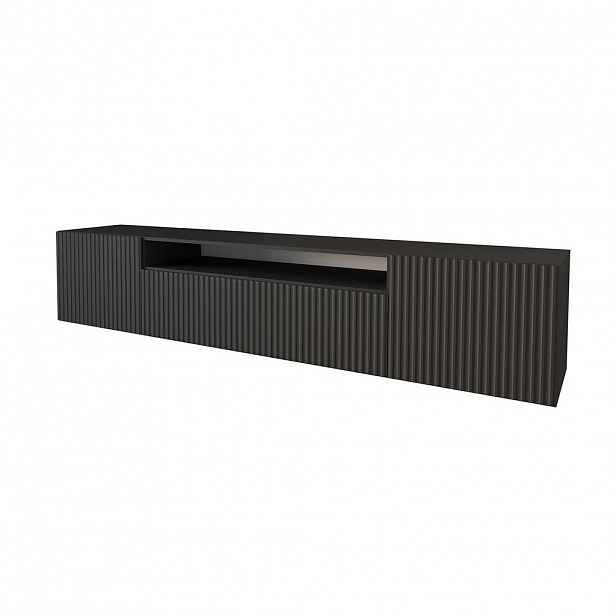 ALTDECOR NÍZKÁ komoda NOA-2-W 200 x 40 x 41 cm – černá