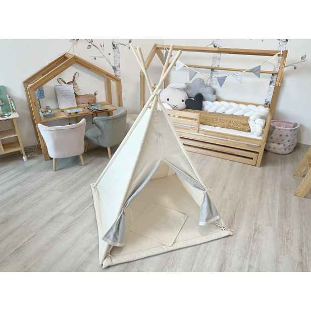 ELIS DESIGN Teepee stan - Krémová - 2. jakost