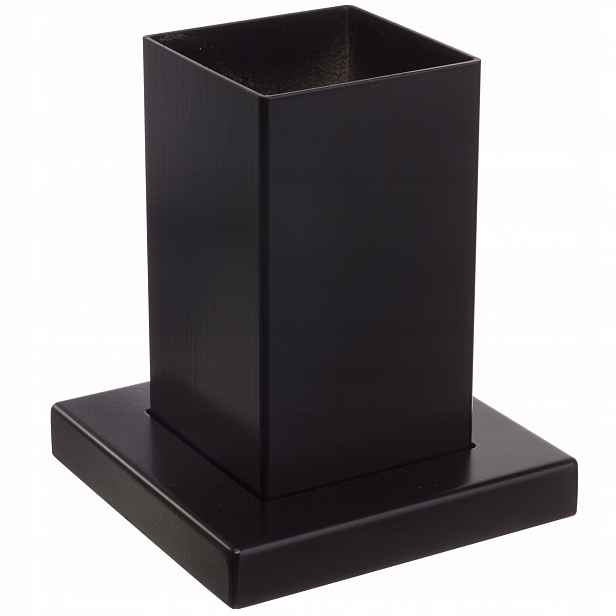 Spodní Kování Dřevěného Sloupku 80x80 Hladké 9005