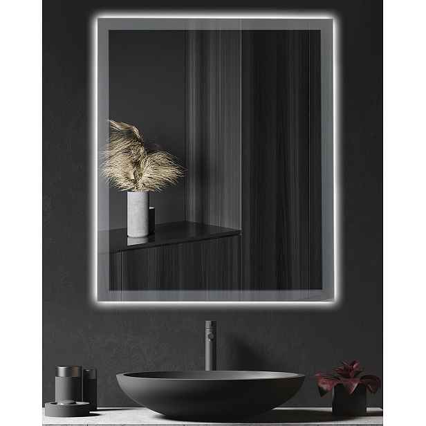 Zrcadlo s Led osvětlením, nástěnné, 3 režimy, stmívatelné, 50 x 60 cm