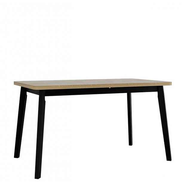 Rozkládací stůl do jídelny 140x80 cm AMES 6 - dub sonoma / černý