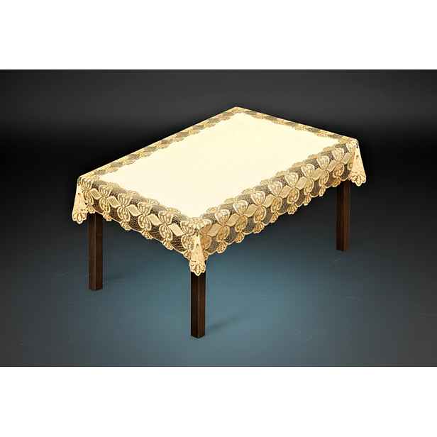 Žakárový ubrus ADRIAN více rozměrů krémová MyBestHome Rozměr: 300x150 cm