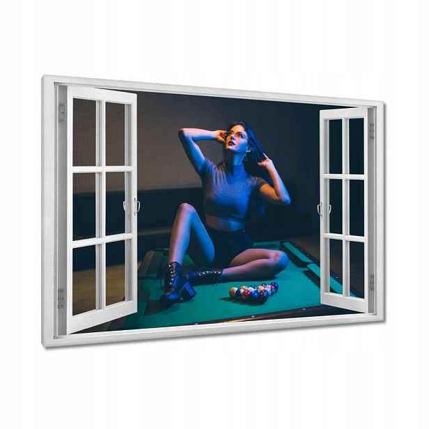 Obrazy 120x80 Kulečník Hra Stůl Bílé Tyče