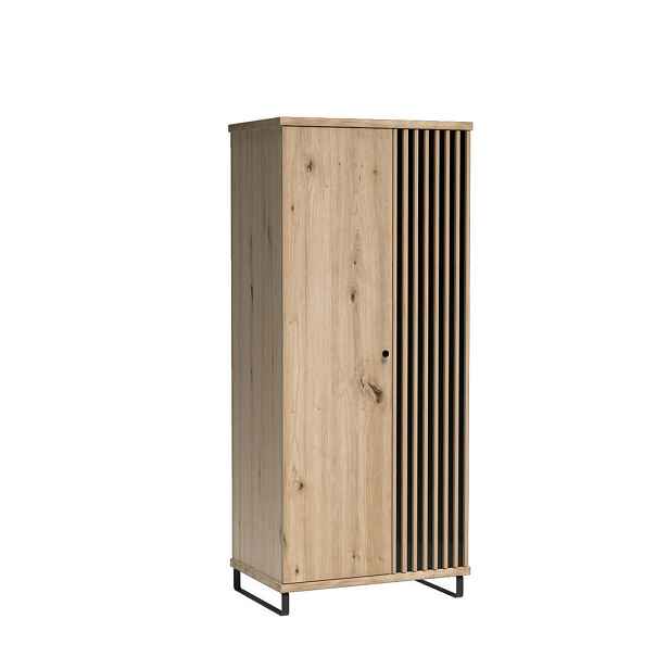 MASSENO ŠATNÍ SKŘÍŇ S OTOČNÝMI DVEŘMI ALMERIA, 86,4/191/58 cm, dub Artisan