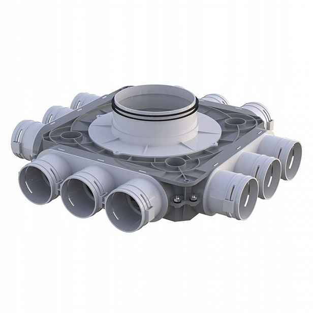 Rozdělovač 12-hranný, 12x75/200 mm FlexiVent Vents