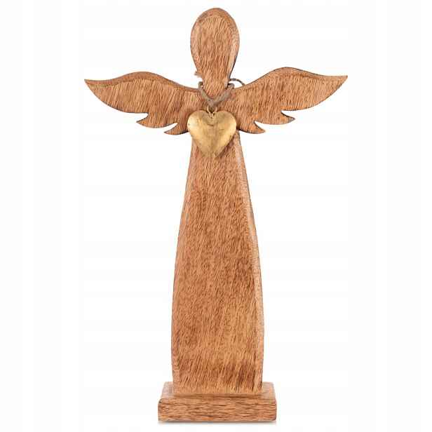 Dřevěná figurka anděl Mango 42 cm