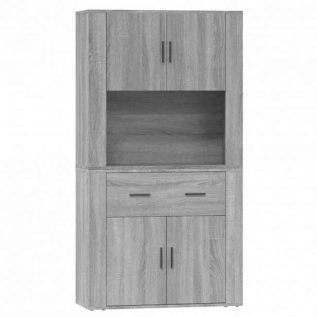 vidaXL Skříň highboard šedá sonoma kompozitní dřevo