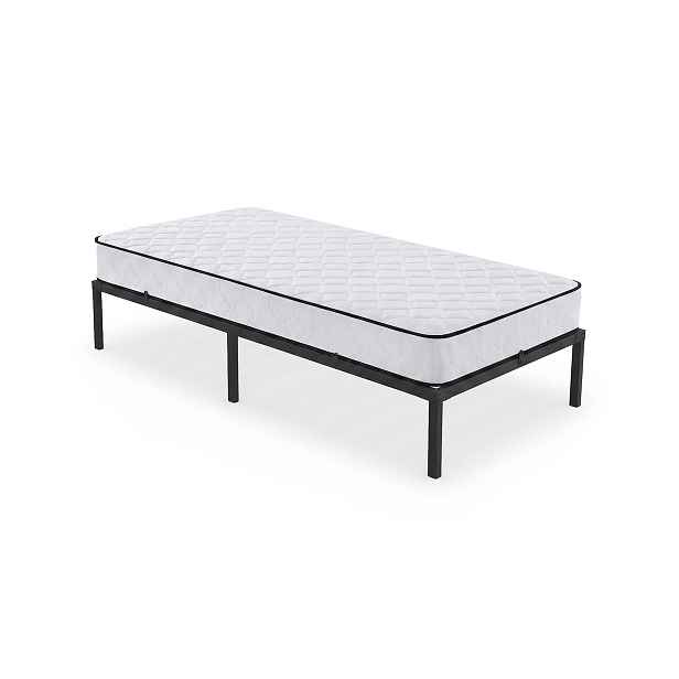 Ak furniture Skládací kovový rám postele s matrací Lowa 90x200 černý