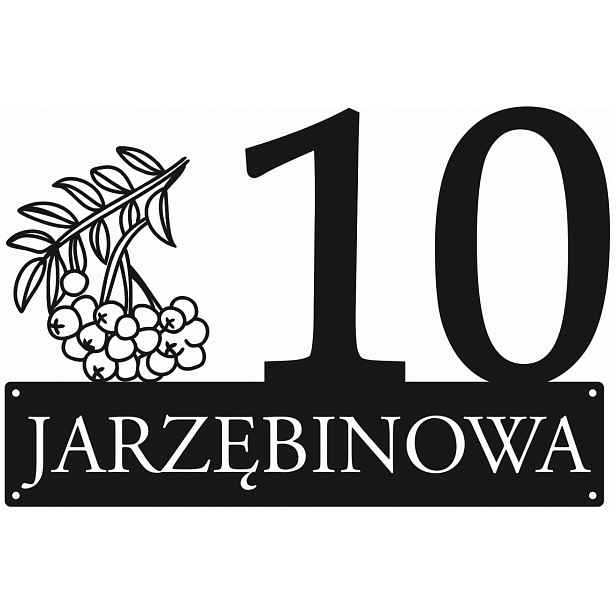 Číslo Na Dům 80 cm Tabule Adresa Ocel 2 mm Grafika 66