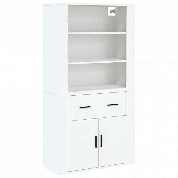 vidaXL Skříň highboard bílá kompozitní dřevo