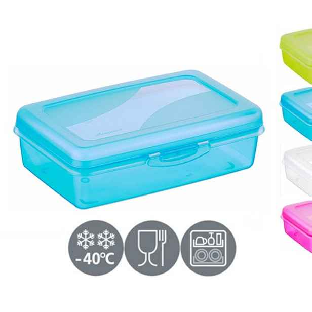 box 0,60l svačina MIX barev 14,5x9,5x5,5cm,klick, plast