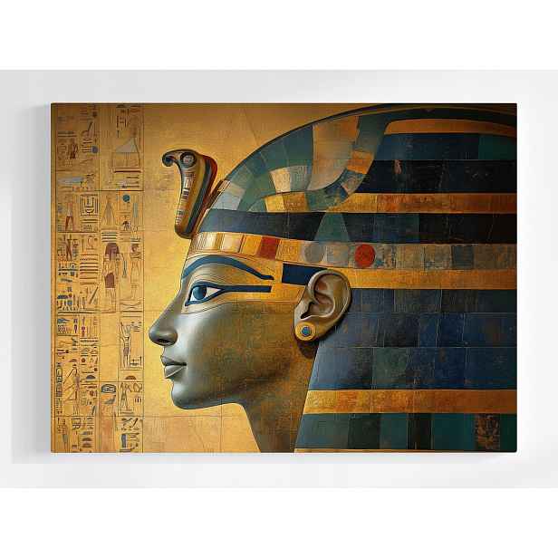 Plakát Egypt Faraon Hieroglyfy Zlato Umění Maska 100x75