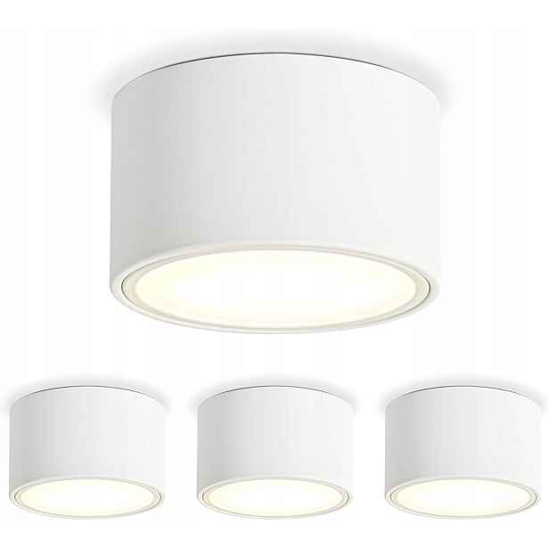 PrоLED stropní reflektory Kyotech 9555-4 stropní svítidlo nástěnný Ø95 mm 6W 3000K 4ks