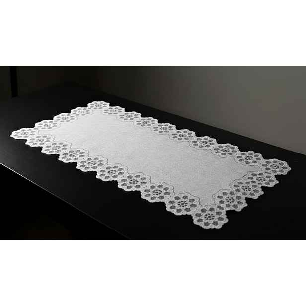 Žakárový ubrus - běhoun BOHDANA 60x120 cm bílá MyBestHome