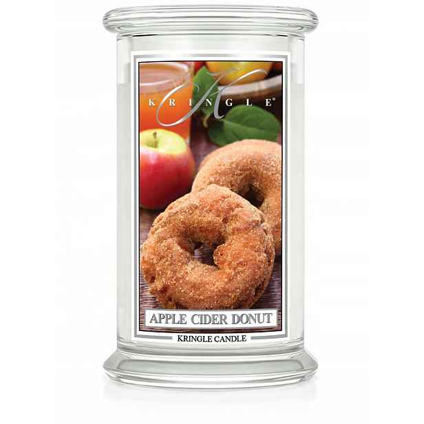 Apple Cider Donut – Kringle Candle – velká svíčka se dvěma knoty (624 g)