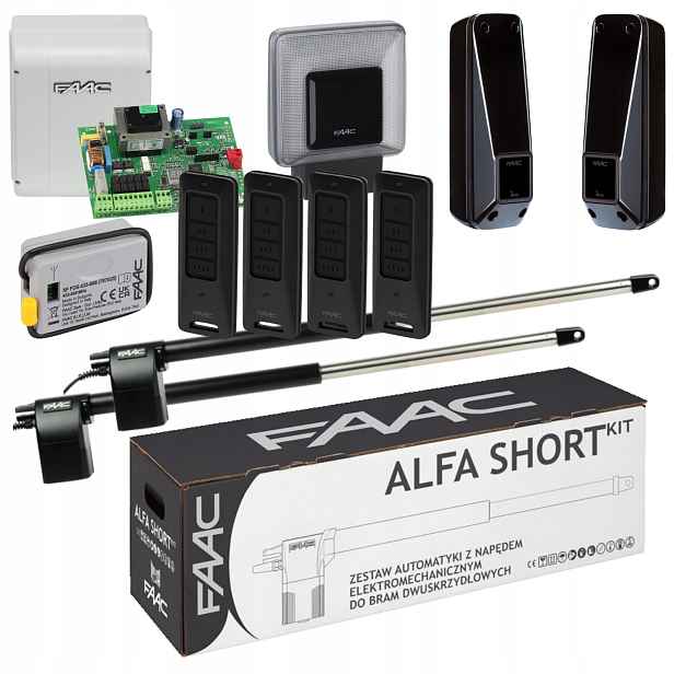 Faac Alfa Short Lampa Xled Pilot XT4FDS 4ks Pohon dvoukřídlé brány