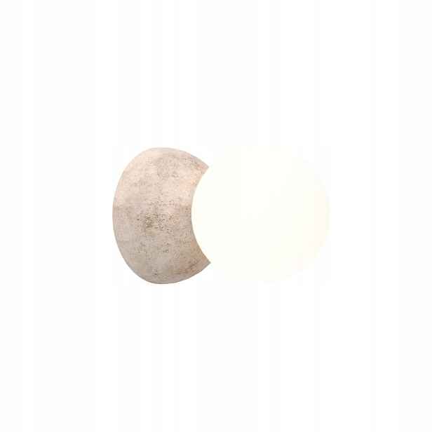 Maxlight Eye nástěnná lampa travertin mléčná koule 1xG9 7W IP20