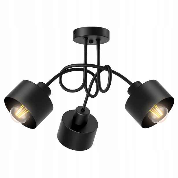 Stropní Svítidlo Lustr Smyčka Loft Edison Led