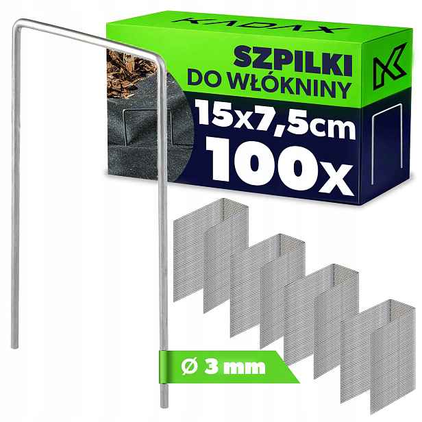 100 ks Kolíky Na Agrotextilii Kolíky Kotvy Upevnění Agrotextilie Kovové