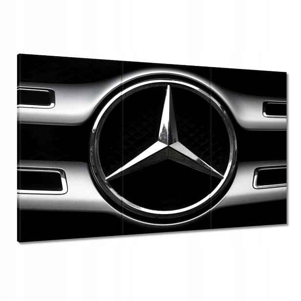 Obrazy 120x80 Mercedes Černobílé Bw