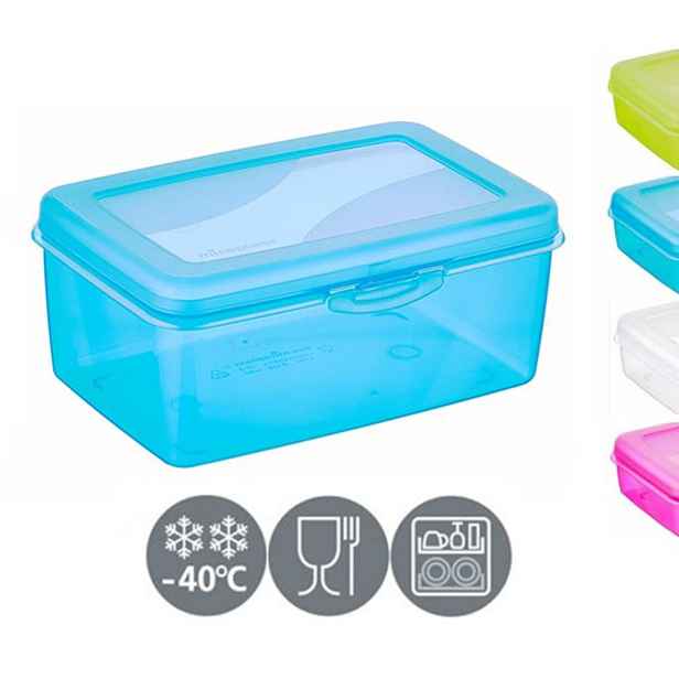 box 1,8l svačina MIX barev 19x12,8x8,0cm, klick, plast