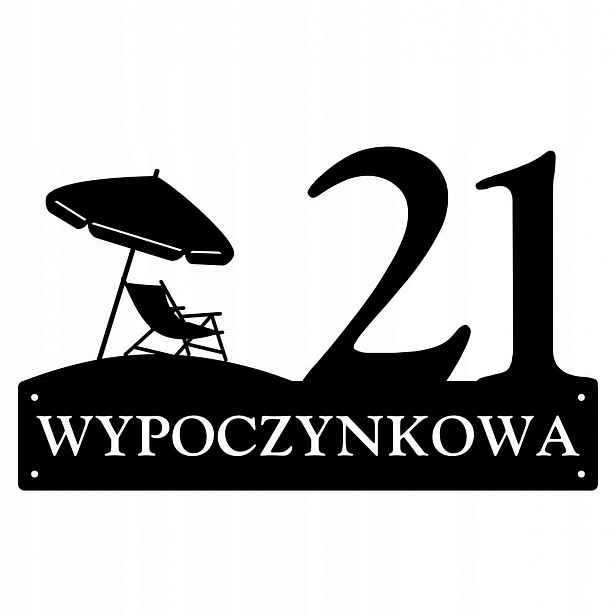 Číslo Na Dům 80cm Tabule Adresa Ocel 2MM Grafika 182
