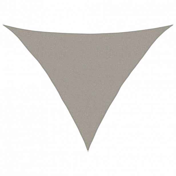 vidaXL Stínicí plachta 160 g/m² trojúhelník šedá 2,5x2,5x3,5 m HDPE