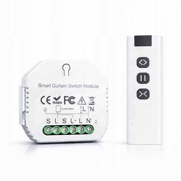WiFi ovladač rolet s dálkovým ovládáním, 1-kanálový, automatizace 2,4 GHz