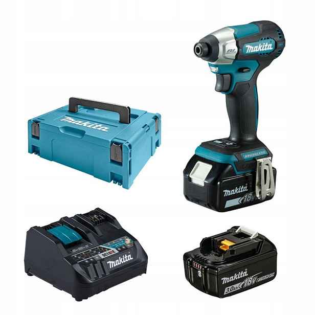 Akumulátorový rázový utahovák 1/4' 18V Makita [DTD157RFJ] 2x3,0Ah