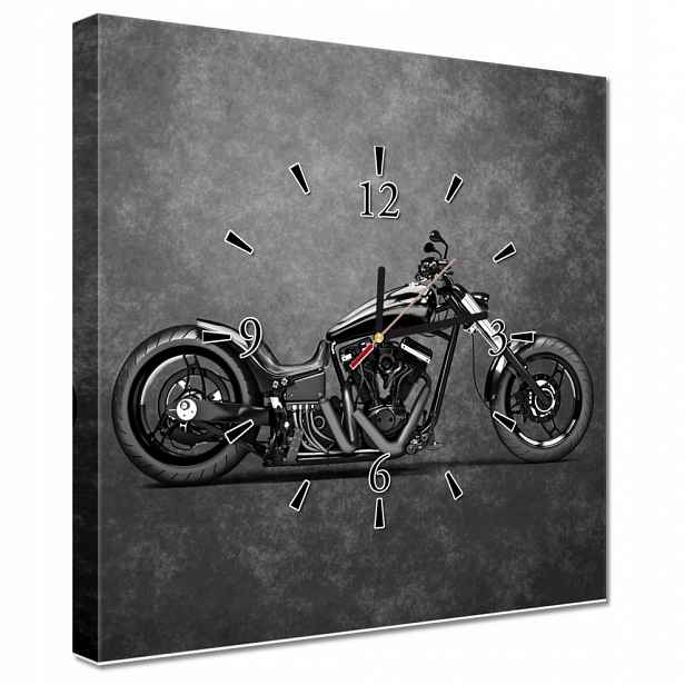 Nástěnné hodiny 40x40 Motor Chopper
