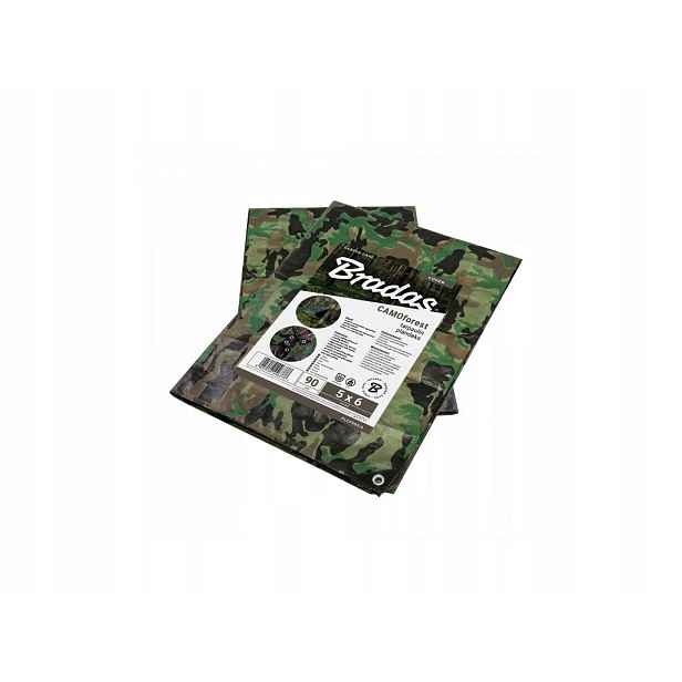 Plachta zakrývací 10x8m, 90g, maskovací CAMOforest BR-PLCF908/10