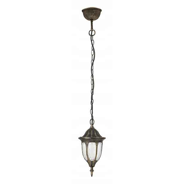 Venkovní závěsná lampa klasická 1xE27 Milano starožitné zlato 8374 Rabalux