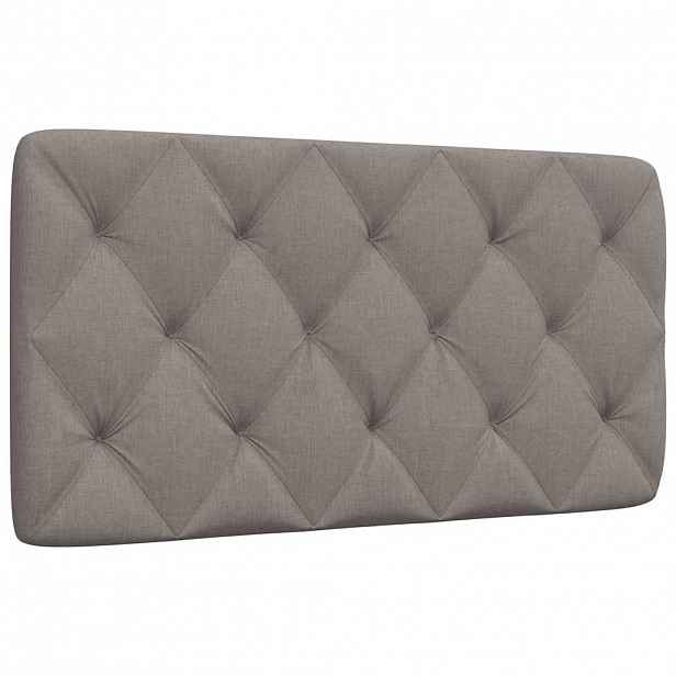 vidaXL Polštář na čelo postele taupe 100 cm textil
