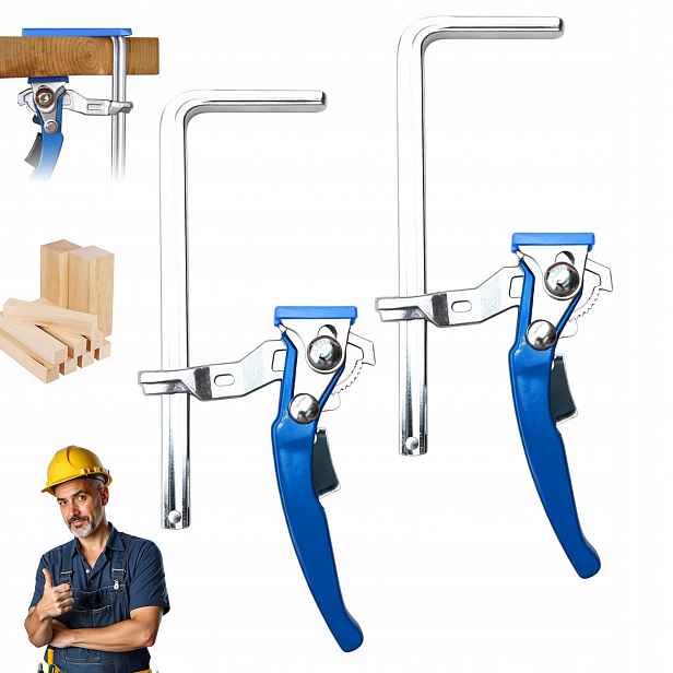 Svěrka 160x60MM 2 Kusy Truhlářská Pevná Rukojeť Svorka 220kg