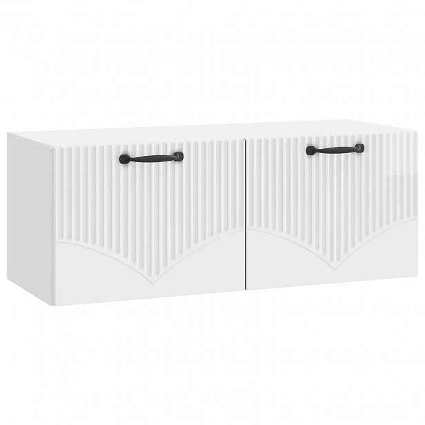 vidaXL Nástěnná TV skříň Bílá s vysokým leskem 78,5 x 31 x 30 cm