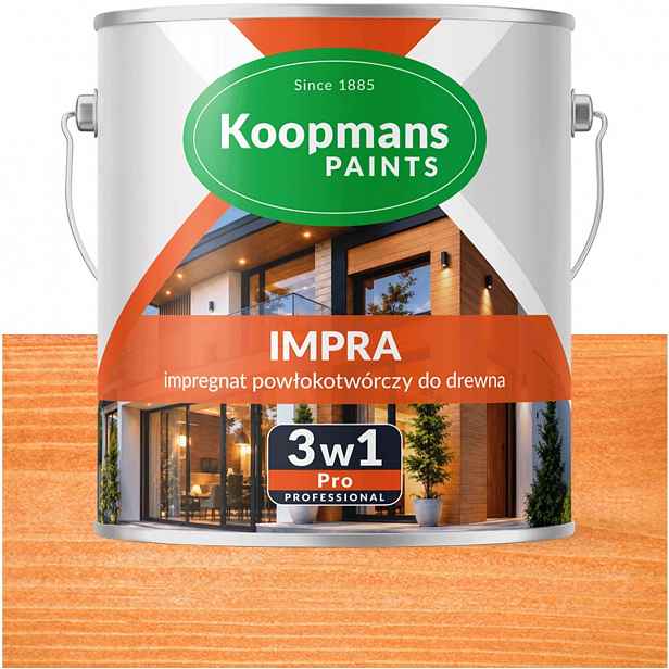 Koopmans Impra 3v1 Pro Lazura na fasádní dřevo 103 Asijský Cedr 1L