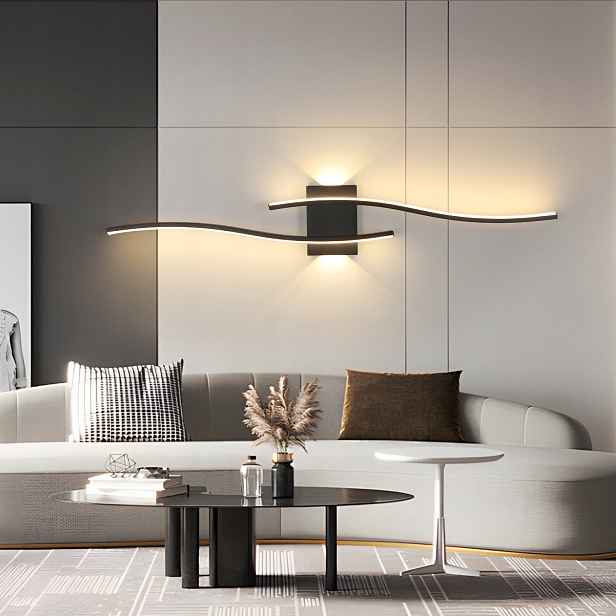 Led Závěsná Lampa Scienna Černá Moderní Do Obýváku Chodby 3000K 27W