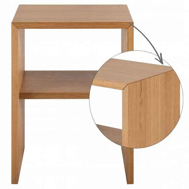 Noční Stolek S Otevřenou Policí, noční stolek do ložnice, loft, moderní, 60 cm