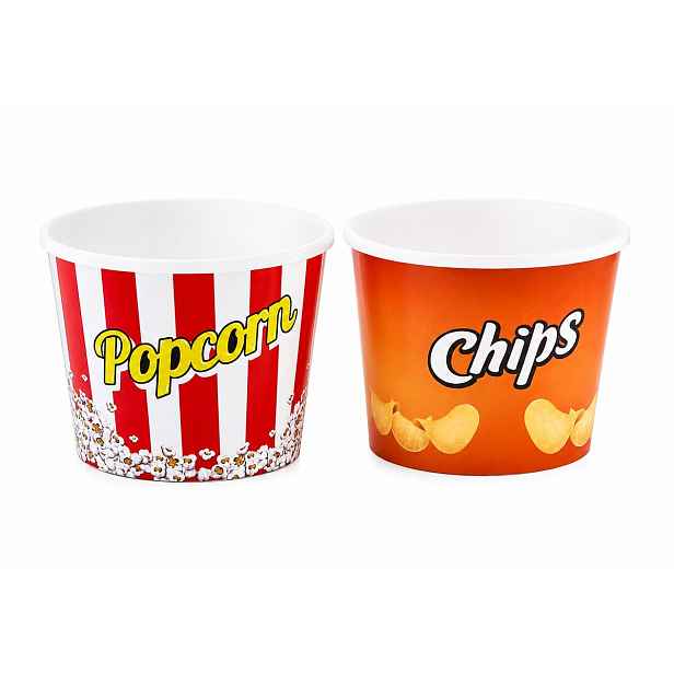 PROHOME - Dóza na popcorn 2,2l kulatá různé dekory