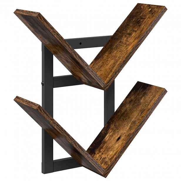 vidaXL Nástěnná floating polička Kouřový dub 43 x 15 x 47 cm