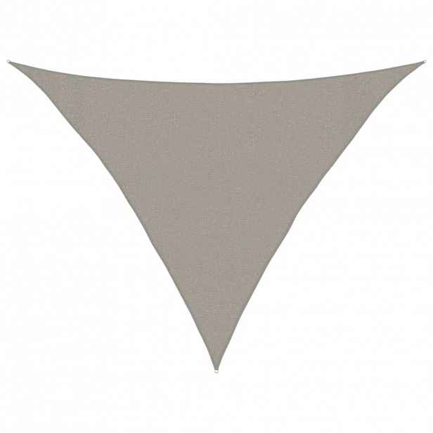 vidaXL Stínicí plachta 160 g/m² trojúhelník světle šedá 3x3x4,2 m HDPE
