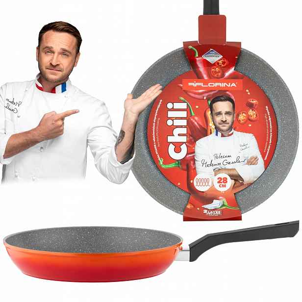 Aluminiová Pánev Nepřilnavý povrch Non-Stick Florina Chili 28 cm