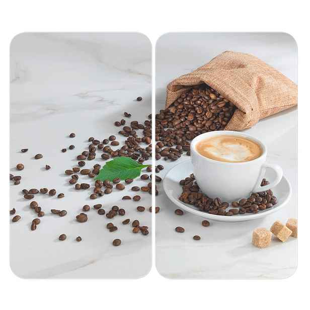 Kryty na sporák z tvrzeného skla v sadě 2 ks 52x30 cm Café Aromatica – Maximex