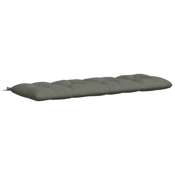 vidaXL Polštář na lavici VIANEN 100% polyester Šedá 170 x 60 x 12 cm
