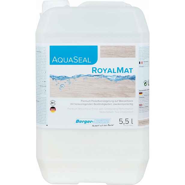 Berger-Seidle AquaSeal RoyalMat 5,5L lak 2K lak na parkety Ultra Mat