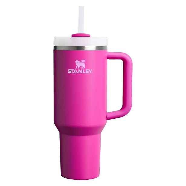 Růžová termoska s brčkem z nerezové oceli 1,18 l Quencher H2.0 FlowState Tumbler Violet Blossom – Stanley