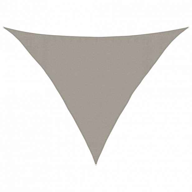 vidaXL Stínicí plachta 160 g/m² trojúhelník šedá 3,5x3,5x4,9 m HDPE