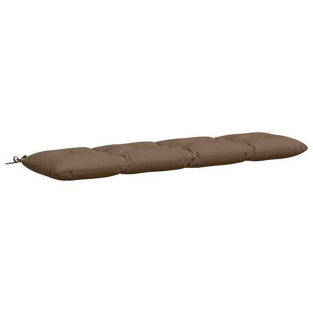 vidaXL Polštář na lavici VIANEN 100% polyester Taupe 180 x 40 x 12 cm